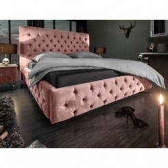 Luxusní dvoulůžková postel růžová Sanel 160 x 200 cm  Postele MH399940