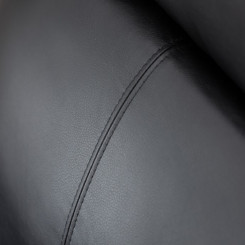 Luxusní křeslo z umělé kůže, černé Ninel  Křesla MH407890