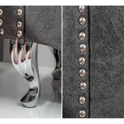 Luxusní noční stolek šedý Sanel  Noční stolky MH393560