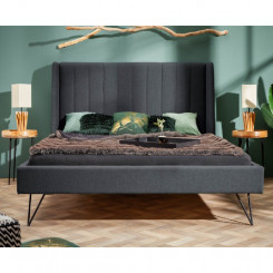 Luxusní postel s kovovými nohami šedá La Beaute 160 x 200 cm  Postele 40763