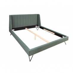 Luxusní postel s kovovými nohami zelená Sanel 160 x 200 cm  Postele MH407640