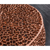 Luxusní růžový konferenční stolek z hliníku 80 cm Leaf  Konferenční stolky 38942