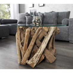 Konferenční stolek NATURE LOUNGE 50 CM masiv teak bez skleněné desky  Konferenční stolky 39832