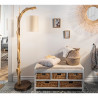 Masivní stojací lampa ze dřeva Wild Nature II  Svítidla 39636