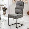 Moderní jídelní židle, šedá Comfort - sada 2 kusů  Jídelní židle 40461