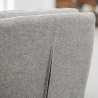 Moderní jídelní židle, světle šedá Comfort - sada 2 kusů  Jídelní židle 40462