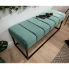 Předsíňová lavice ze sametu, modrá Loft  Lavice 40317