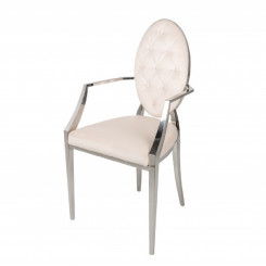 Prošívaná jídelní židle ze sametu, béžová Gustav  Jídelní židle MH407970