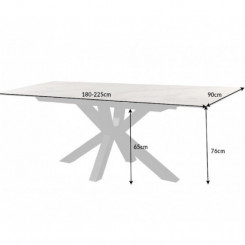 Rozkládací jídelní stůl, keramika 180-225 cm Gabon II  Jídelní stoly MH406500