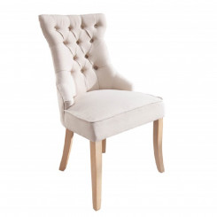 Židle Castle s rukojetí béžová lněná látka - VÝPRODEJ  Jídelní židle 40467