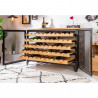 Skříň s zásuvkami na víno z borovice Bodega 127cm  Stojany na víno 40458