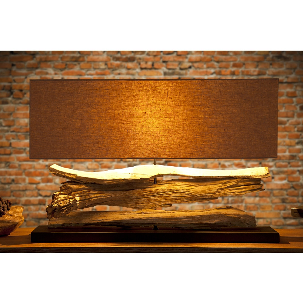 Designová stolní lampa ze dřeva Lincoln  Svítidla MH173260