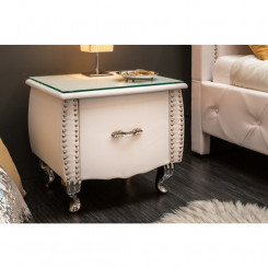Luxusní noční stolek bílý Sanel  Noční stolky MH393550