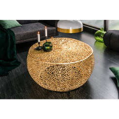 Luxusní zlatý konferenční stolek z hliníku 80 cm Philip  Konferenční stolky MH402850