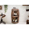 Nástěnná vinotéka z masivního dřeva Bodega 79cm  Stojany na víno 40074
