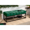 Předsíňová lavice ze sametu, zelená Loft  Lavice 40316
