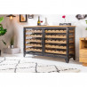 Skříň s zásuvkami na víno z borovice Bodega 127cm  Stojany na víno 40458