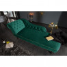 Zelený otoman Chesterfield samet  Sedací soupravy 39429