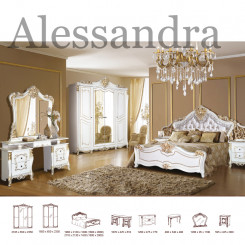 Luxusní ložnicová sestava Alessandra Barocco Ložnice MHDIA-011