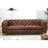 Hnědá pohovka Chesterfield mikrovlákno  Sedací soupravy 40464