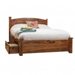 Łóżko drewniane ze...
