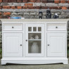 Bílá komoda z masivu Belluno Elegante 3D2S s bílou deskou Belluno Elegante Komody MHPL001BK