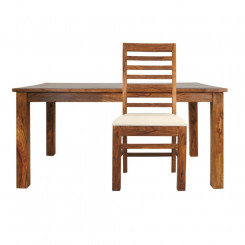 Židle s polstrovaným sedákem palisandrového dřeva Massive Home Irma Irma Jídelní židle SCT202