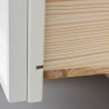 Bílá komoda z masivu Belluno Elegante 5S s bílou deskou Belluno Elegante Komody MHPL005BK