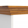 Bílý psací stůl z masivu Belluno Elegante s dubovou deskou Belluno Elegante Pracovní a psací stoly MH031BDK