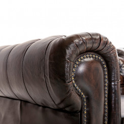 Křeslo Chesterfield hnědé z pravé kůže VÝPRODEJ Chesterfield Křesla MH004CHES
