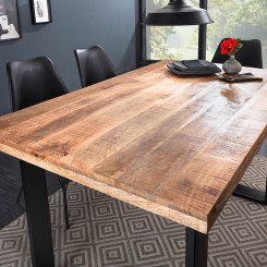 Jídelní stůl z mangového dřeva Iron Craft 140x80  Jídelní stoly 39874