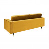 Sametová pohovka Cozy 220 cm žlutá  Sedací soupravy 41072