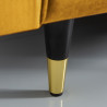 Sametová pohovka Cozy 220 cm žlutá  Sedací soupravy 41072