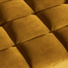 Sametová pohovka Cozy 220 cm žlutá  Sedací soupravy 41072