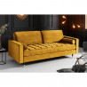 Sametová pohovka Cozy 220 cm žlutá  Sedací soupravy 41072