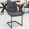 Set 2 ks židlí Miami tmavě šedá  Židle 38501