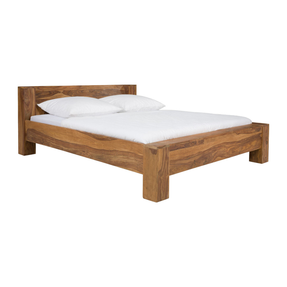 Dřevěná postel z palisandru Hawai - LIKVIDACE VZORKŮ  Dvoulůžkové manželské postele MH1040DW