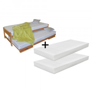 Rozkládací jednolůžková postel s matracemi Madrid II Madrid Postele MHRJDUE03