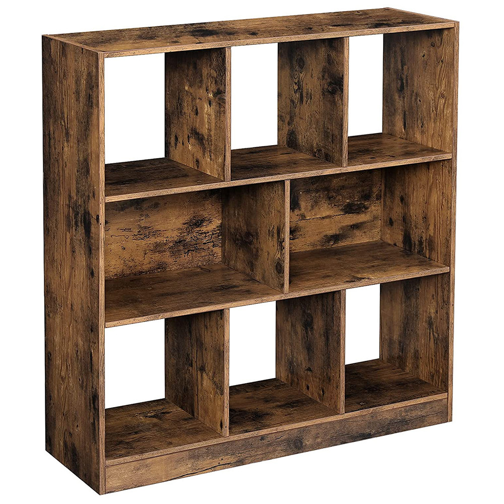 Hnědá knihovna VASAGLE s přihrádkami LBC52BX  Knihovny LBC52BX