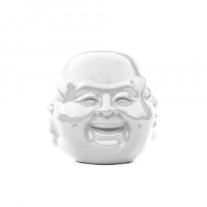 Bílý buddha 4 tváře 21 cm - likvidace  Vázy, sochy a sošky RES-016