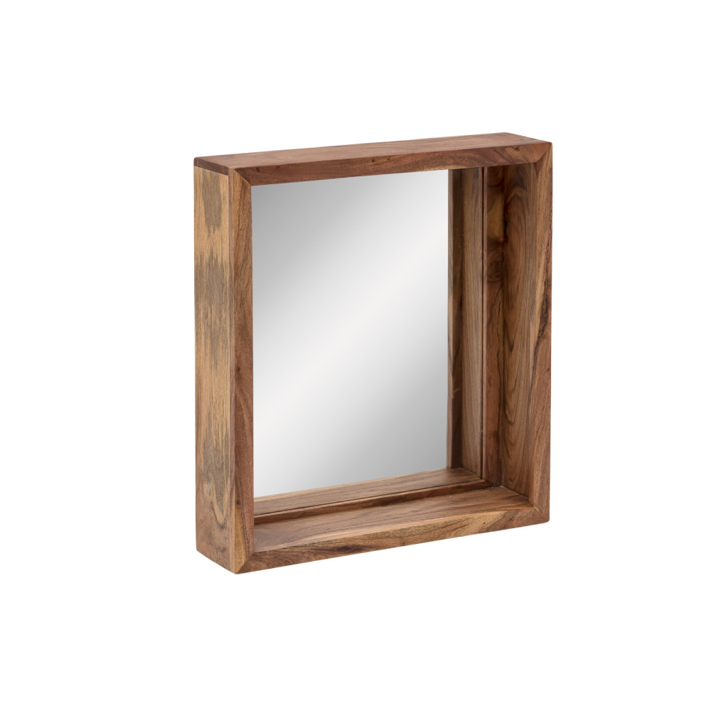 Čtvercové koupelnové zrcadlo Grenada světlý akát  Koupelnová zrcadla MH554W