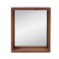 Čtvercové koupelnové zrcadlo Grenada tmavý akát  Koupelnová zrcadla MH560W