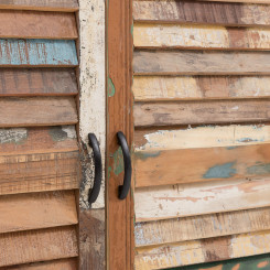 Dřevěná šatní skříň Manila recyklované dřevo  Šatní skříně MH465W