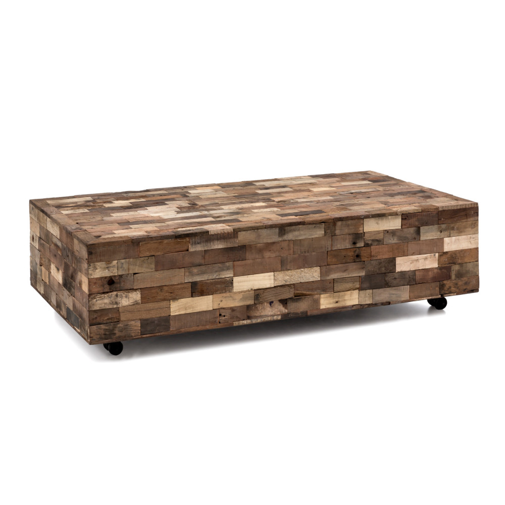 Konferenční stolek Zanzibar z masivu recyklované dřevo VÝPRODEJ  Konferenční stolky A00000503W