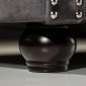 Pohovka Chesterfield - šedý samet  Sedací soupravy 41215