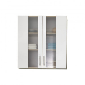 Závěsná skříňka do koupelny Prim – široká bílá Ariel Nástěnné skříňky 168850341