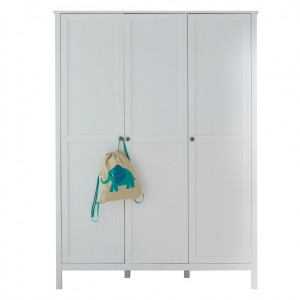 3dveřová šatní skříň Pheobe – bílá Ariel Šatní skříně 183961001