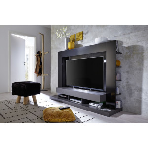 Moderní TV stolek Sally – černý lesk Ariel TV stolky a komody 156100131