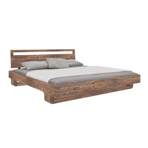 Dřevěná postel Fiora kartáčovaný akát - výběr velikosti  Postele MH1274W