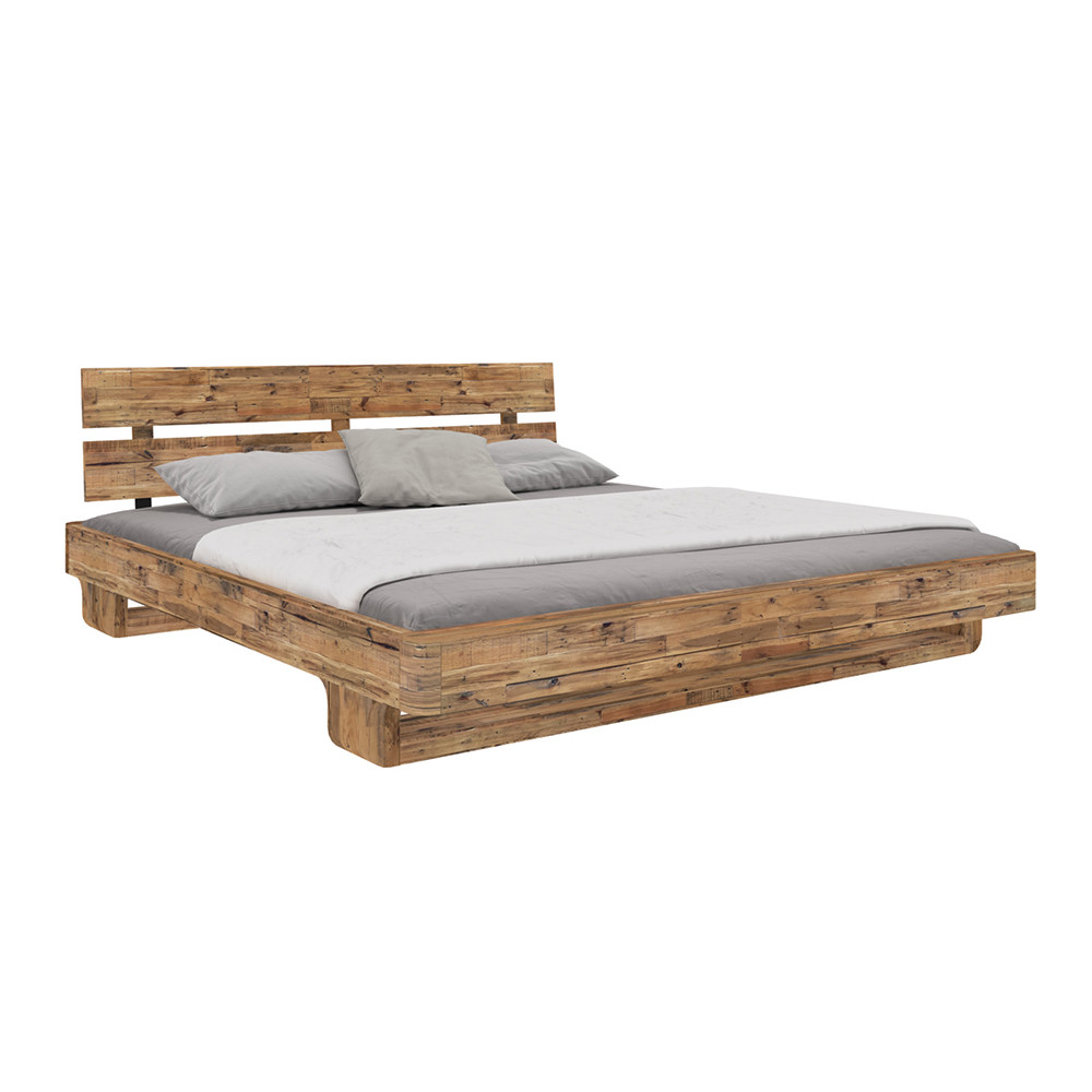 Masivní postel Jannis 180x200 recyklovaná borovice - výběr velikosti  Postele MH1246W